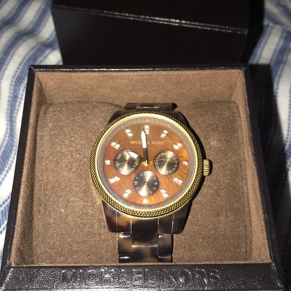 Michael Kors Tortoise Shell Watch